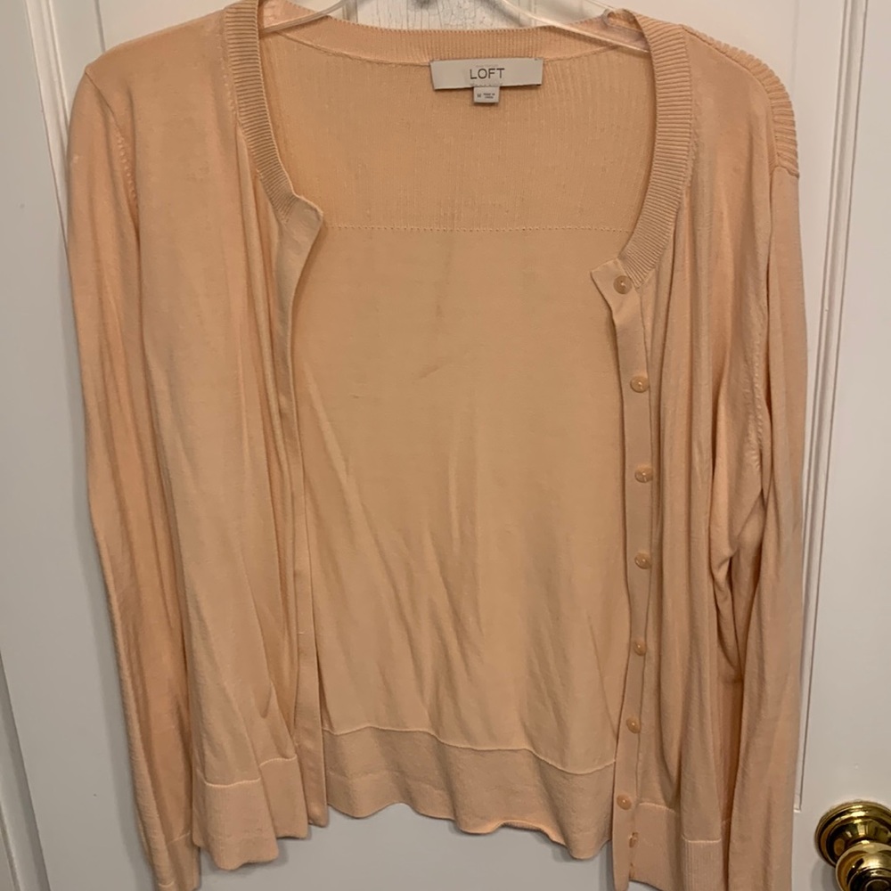 Ann Taylor Loft light pink sweater size medium